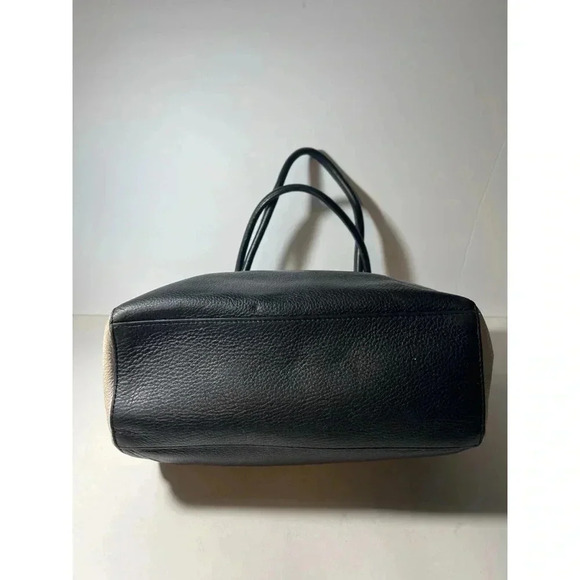 Kate spade Black and White Leather Tote Bag - Picture 3 of 6